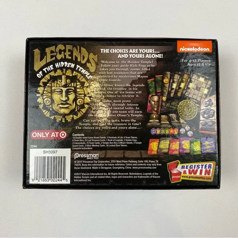 NIB Legends of The‎ Hidden Temple Game 90's Throwback